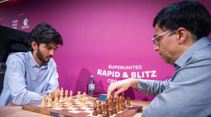 Gukesh takes on Viswanathan Anand.