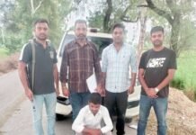 अवैध असला सहित युवक काबू