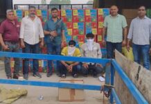 435 पेटी अवैध पटाखों सहित दो आरोपी गिरफ्तार