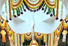 दादा खेड़ा मंदिर में भव्य भंडारा आज आयोजन के लिए दुल्हन की तरह से सजाया गया दादा खेड़ा मंदिर
