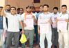 अनुबंधित विद्युत कर्मचारियों ने किया प्रदर्शन सफीदों बिजली बोर्ड कार्यालय के प्रांगण में प्रदर्शन करते हुए कर्मचारी